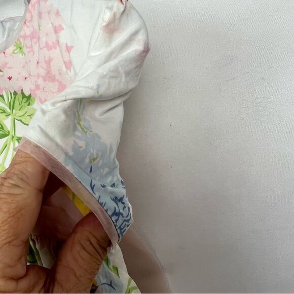 Hartstrings white floral cotton party dress EUC size 2T bow spring Easter - Picture 4 of 13